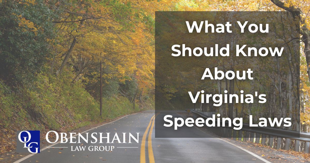 What You Should Know About Virginia’s Speeding Laws